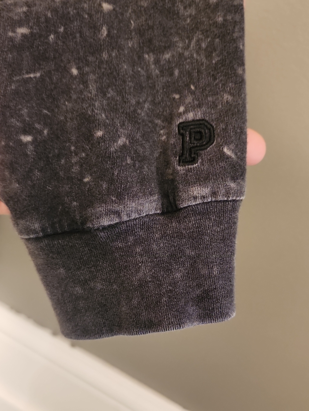 PINK Victoria's Secret Mineral Wash Long Sleeve Shirt - Charcoal - Picture 5 of 16